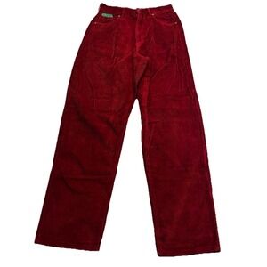 Empyre Tori Corduroy Pants Men's M Size 30 Red Maroon Workwear Baggy Y2K Skate